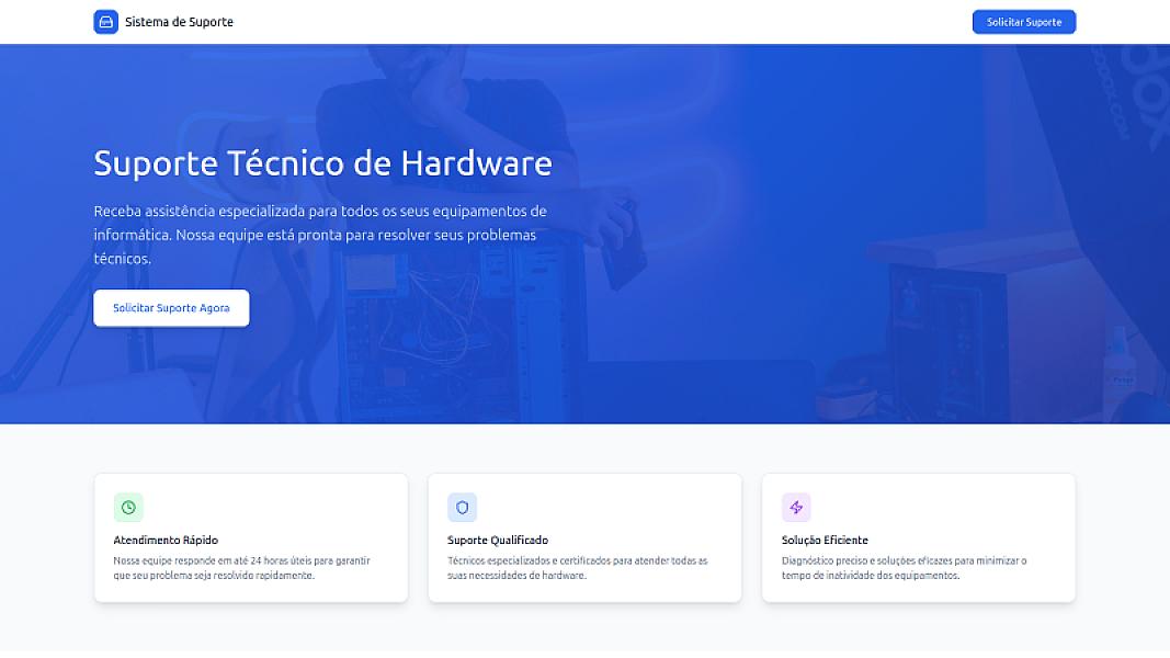 Plataforma de Gestão de Suporte Técnico de Hardware